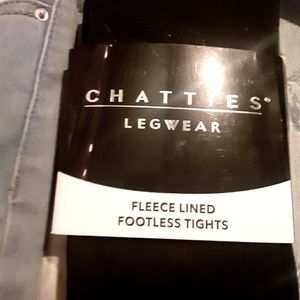 Fleece lined rootless tights